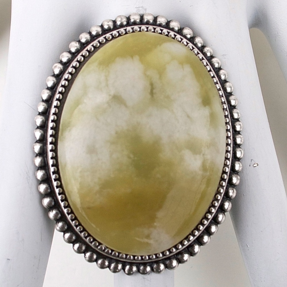 GASOLINE GLAMOUR YELLOW JASPER RING